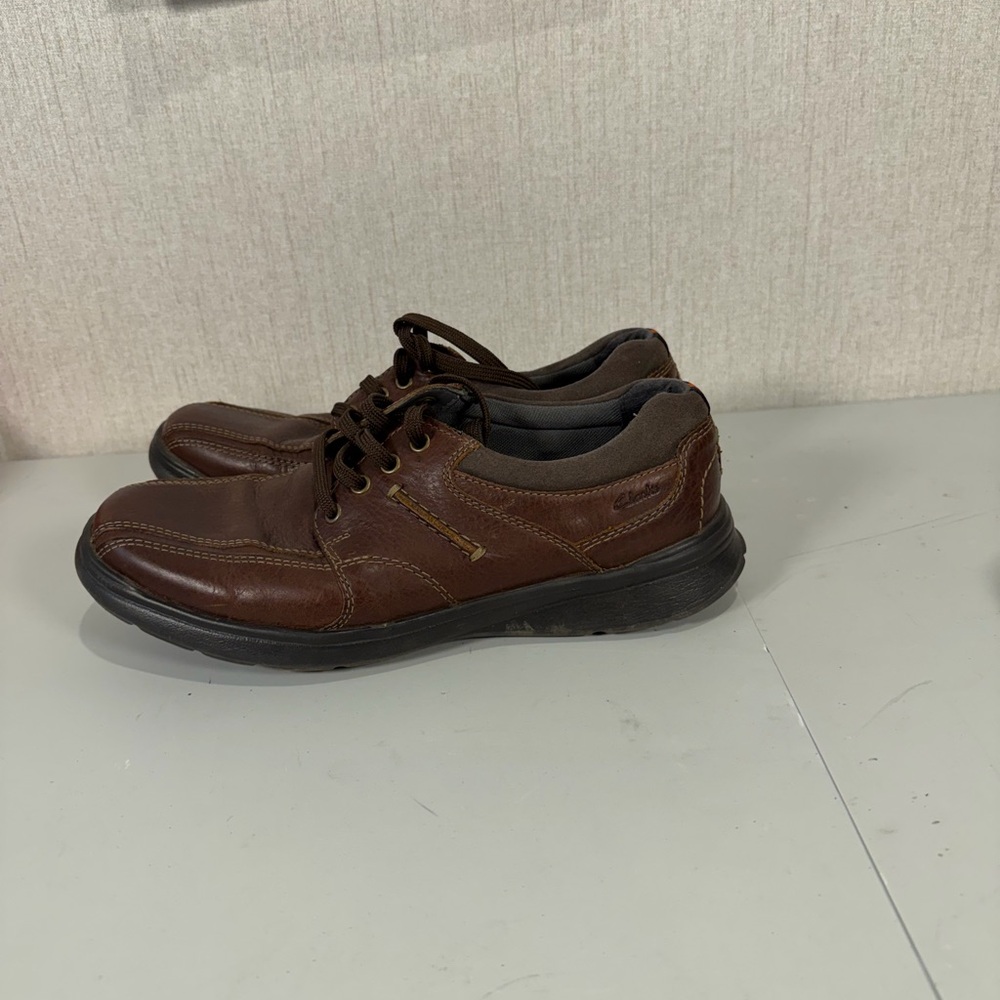 Men’s size 10.5 CLARKS Cotrell‎ Walk Oxford SHOES brown